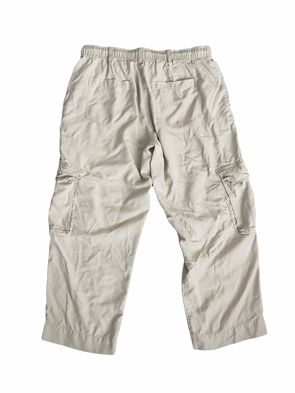 Quince Vintage Wash Tencel Drawstring Cargo Pants - Picture 3 of 5